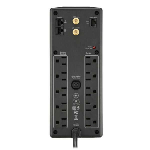 APC-BackUPS Pro BX1500M Connections Back