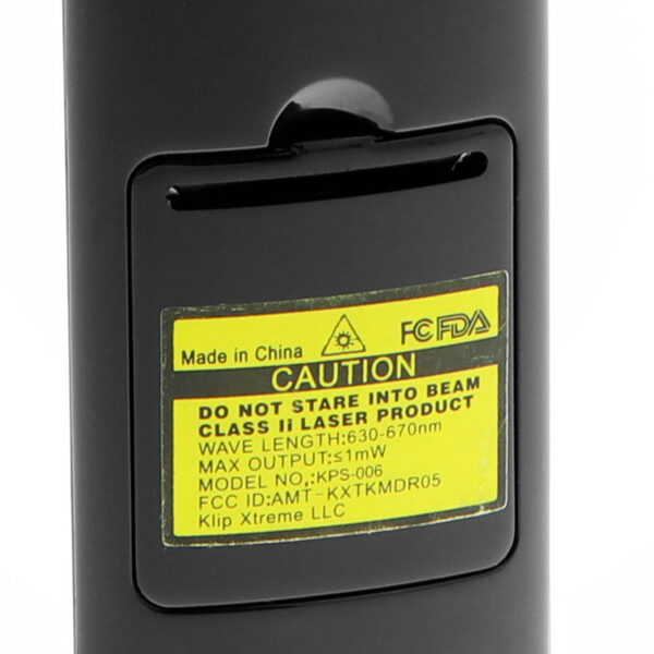 Klip Xtreme Kommander Wirless Remote Control Caution Label