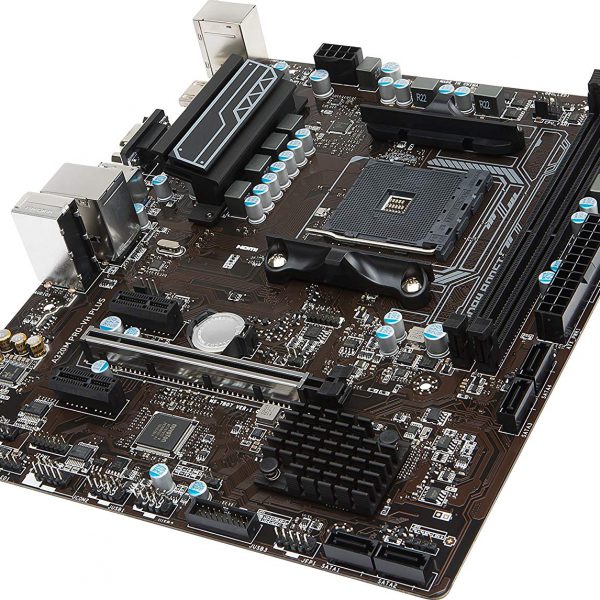 MSI A320M PRO VH PLUS board at angle