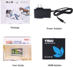 Yibai Hdmi Spilterr 1x2 package