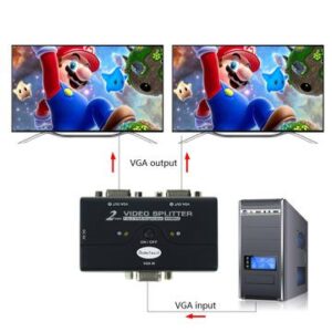 JideTech VGA Video Splitter 1 to 2 example