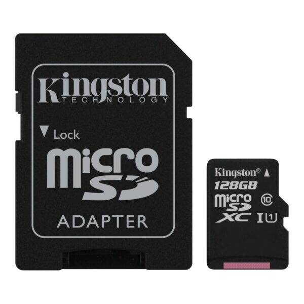 Kingston 128GB Micro SD Card With Adapter – Microsdxc UHS-1