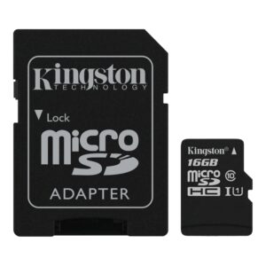Kingston 16GB Micro SD Card With Adapter -MicroSDHC UHS-1