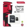Kingston 16GB Micro SD Card With Adapter -MicroSDHC UHS-1 Package