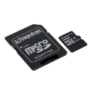 Kingston 16GB Micro SD Card With Adapter -MicroSDHC UHS-1 Top