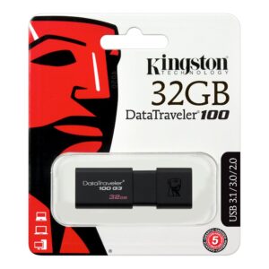 Kingston DataTraveler100 G3 32GB USB Flash Drive Package