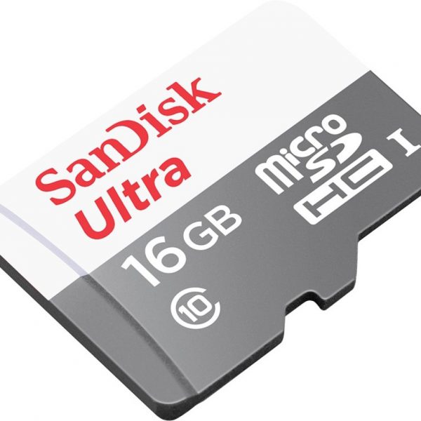 San Disk Ultra 16GB Micro SD Card With Adapter - MicroSDHC UHS-1