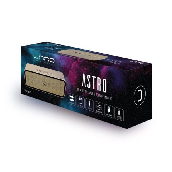 Astro Bluetooth Wireless Speaker Gold Package