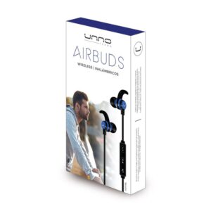 AIRBUDS BT WIRELESS EARBUDS Blue Package