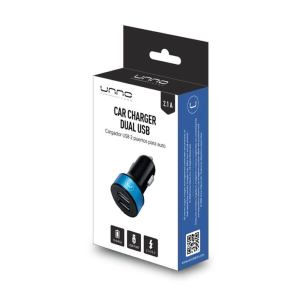 DUAL PORT USB CAR CHARGER 2.1A Package