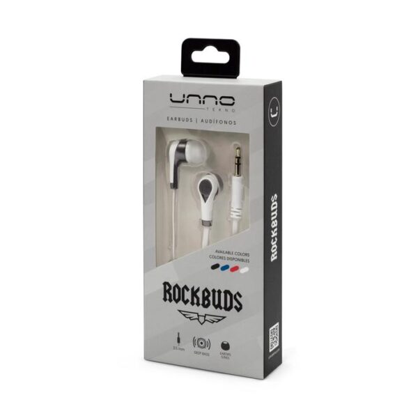 ROCKBUDS 3.5MM EARBUDS White Package
