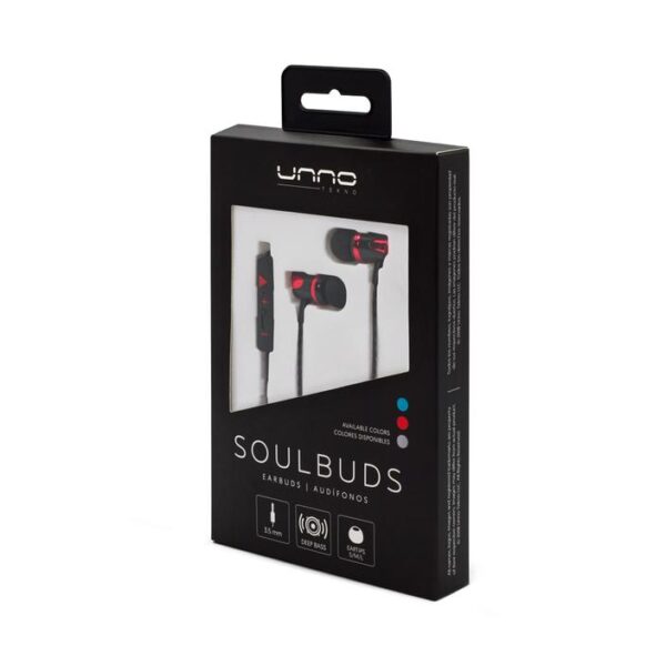 SOULBUDS 3.5MM EARBUDS Red Package