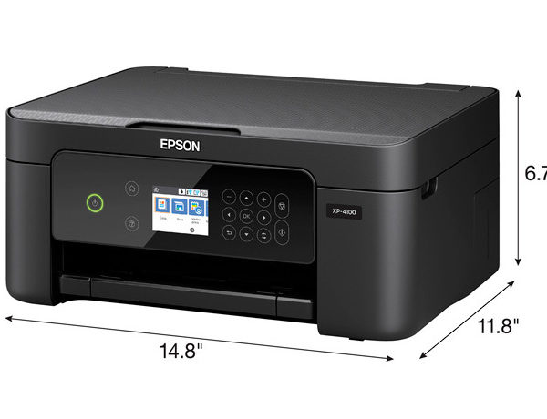 Epson XP-4100 All In One Wireless Printer Dimensions