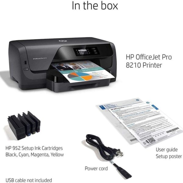 HP OfficeJet Pro 8210 Printer In the Box