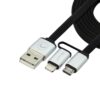 2 IN 1 LIGHTNING MICRO USB CABLE 3 FT Package