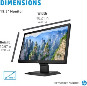 HP V20 HD Monitor 19.5 inch Diagonal HD Computer Monitor 3