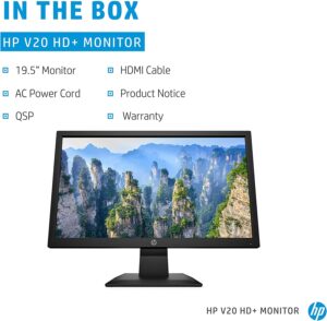 HP V20 HD Monitor 19.5 inch Diagonal HD Computer Monitor 4