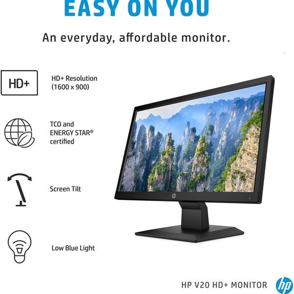 HP V20 HD Monitor 19.5 inch Diagonal HD Computer Monitor 5