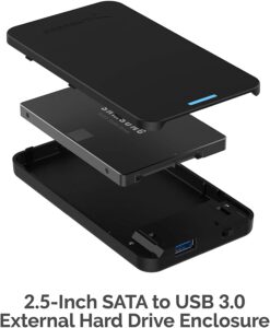 SABRENT 2.5 Inch 3.0 Hard Drive Enclosure 3