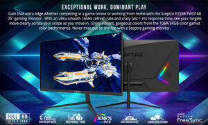 Sceptre 25 Gaming Monitor E255B FWD 168 6 1