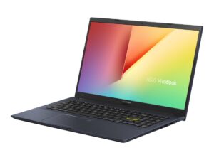ASUS VivoBook 15 F513EA OS36 Core i3 1115G4 3 GHz Win 10 Home in S mode UHD Graphics 8 GB RAM 256 GB SSD NVMe 15.6 1920 x 1080 Full HD Wi Fi 6 black bottom black top bespoke black LC 1