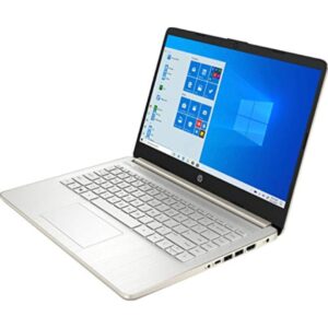 HP Stream 14 Nontouch Laptop Intel Celeron N4020 4GB 64GB Windows 10 Home in S Mode Microsoft 365 One Year Included Online Class Ready Pale Gold Bundled TSBEAU 32 GB Micro SD Card LED Light 4