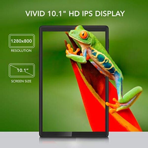 Hyundai HyTab Plus 10.1 IPS HD Tablet Quad Core Processor 2GB RAM 32GB Storage Dual Camera WiFi Android 10 Go Edition Black 6