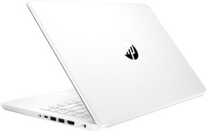 HP 14 Laptop Intel Celeron 4GB Memory 64GB eMMC Snowflake White 7
