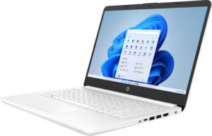 HP 14 Laptop Intel Celeron 4GB Memory 64GB eMMC Snowflake White 8