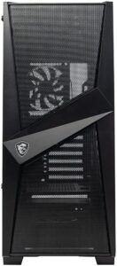 MSI MAG Series FORGE 100M LITE Mid Tower PC Gaming Case Tempered Glass Side Panel 120mm Fan Liquid Cooling Support up to 240mm Radiator x 1 3