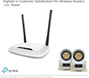 TP Link N300 Wireless Extender Wi Fi Router TL WR841N 2 x 5dBi High Power Antennas Supports Access Point WISP Up to 300Mbps 3