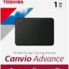 Toshiba Canvio Advance 1TB Portable External Hard Drive USB 3.0 Black HDTCA10XK3AA 10