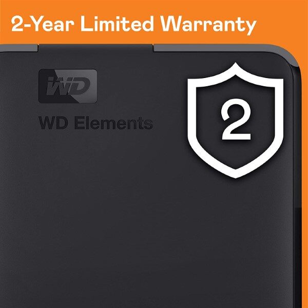 WD 2TB Elements Portable External Hard Drive HDD USB 3.0 Compatible with PC Mac PS4 Xbox WDBU6Y0020BBK WESN 7