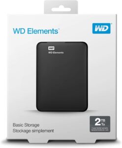 WD 2TB Elements Portable External Hard Drive HDD USB 3.0 Compatible with PC Mac PS4 Xbox WDBU6Y0020BBK WESN 8