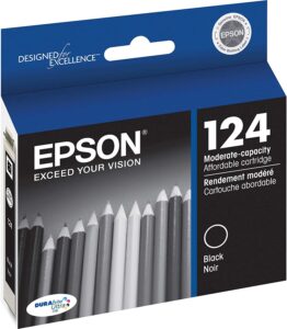 Epson T124120 S DURABrite Ultra Black Moderate Capacity Cartridge Ink 0
