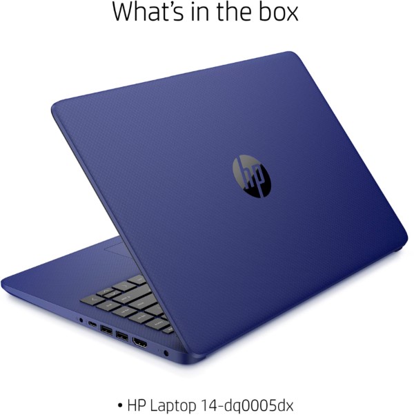 HP 14 Laptop Intel Celeron 4GB Memory 64GB eMMC Indigo Blue 6