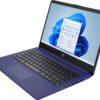 HP 14 Laptop Intel Celeron 4GB Memory 64GB eMMC Indigo Blue 8