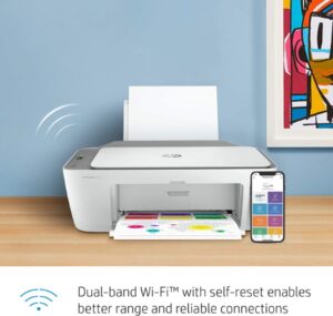 HP DeskJet 2755 Wireless All in One Printer Mobile Print Scan Copy HP Instant Ink Ready Works with Alexa 3XV17A 4