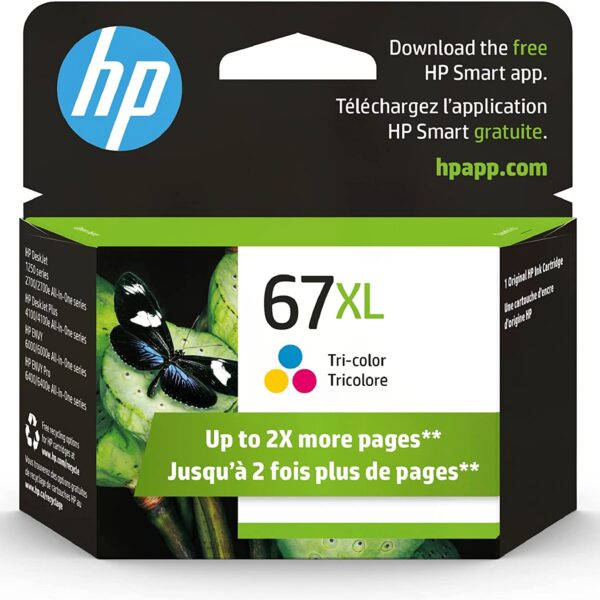 Original HP 67 Tri Color XL Ink Cartridge