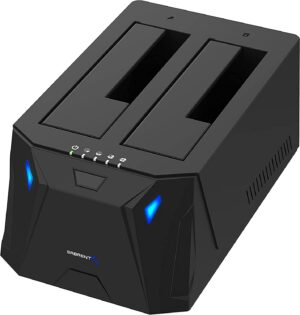 SABRENT USB 3.0 to SATA I II III Dual Bay External Hard Drive Docking Station 7