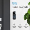 Blink Video Doorbell Two way audio HD video motion and chime app alerts and Alexa enabled — wired or wire free Black 0