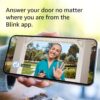 Blink Video Doorbell Two way audio HD video motion and chime app alerts and Alexa enabled — wired or wire free Black 2