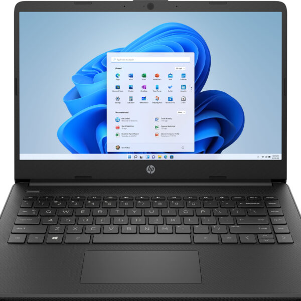 HP 14 Laptop AMD Athlon Silver 4GB Memory 128GB SSD Jet Black 6
