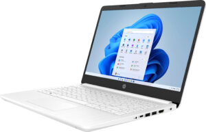 HP 14Laptop Intel Celeron 4GB Memory 64GB eMMC Snowflake White 4