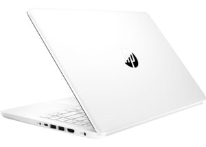 HP Laptop 14 HD LCD Intel Celeron N4120 64GB eMMC 4GB RAM Windows 11 Home S mode Snowflake White 14 DQ0052DX 1