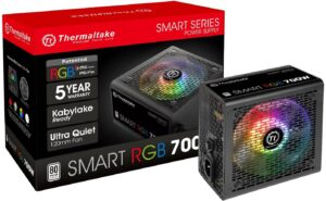 Thermaltake Smart RGB 700W 80 256 Color RGB Fan Power Supply 8