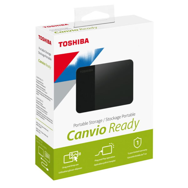 Toshiba Canvio Ready Portable External Hard Drive 2TB Black