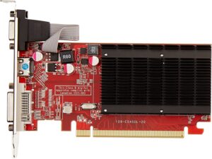 VisionTek Radeon 5450 2GB DDR3 DVI I HDMI VGA Graphics Card 900861Black Red 1