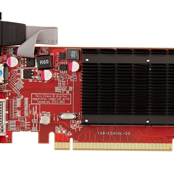 VisionTek Radeon 5450 2GB DDR3 DVI I HDMI VGA Graphics Card 900861Black Red 1