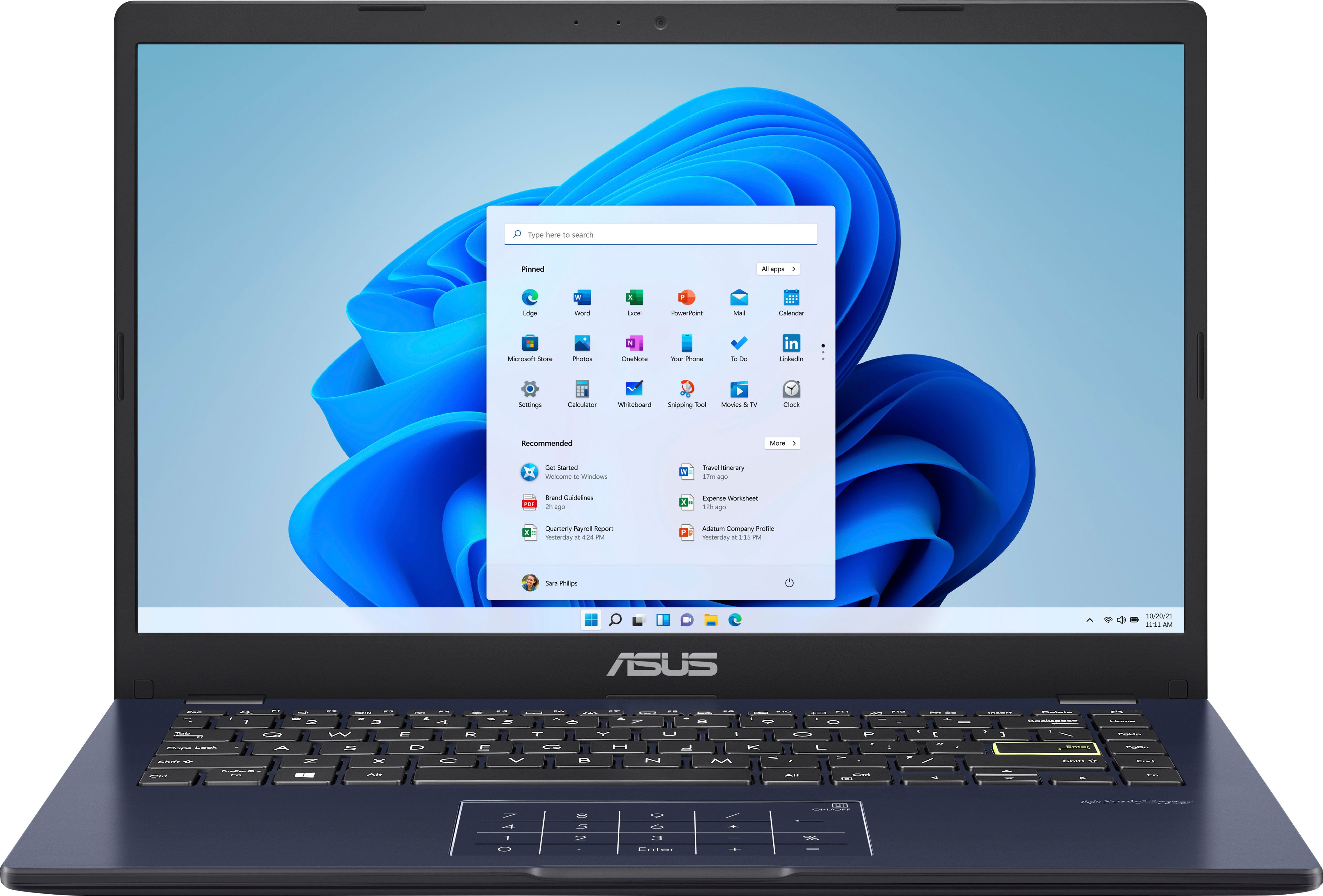 ASUS 14.0 Inch Laptop Intel Celeron N4500 4GB Memory 128GB eMMC 6